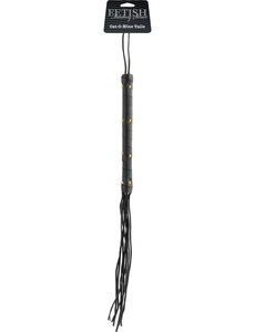 PIPEDREAM PRODUCTS FETISH FANTASY SERIES CAT O NINE TAILS LEATHER BLACK