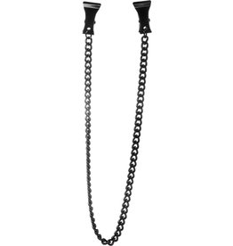 SHOTS AMERICA OUCH! PINCH NIPPLE CLAMPS BLACK(DISC)