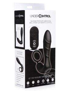 XR Brands UNDER CONTROL PROSTATE VIBRATOR & COCK STRAP WITH REMOTE
