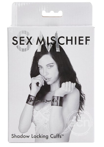 SPORTSHEETS SEX & MISCHIEF SHADOW LOCKING CUFFS