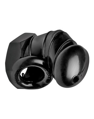 XR Brands MASTER SERIES DETAINED RESTRICTIVE CHASTITY CAGE BLACK