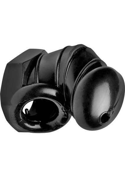 XR Brands MASTER SERIES DETAINED RESTRICTIVE CHASTITY CAGE BLACK