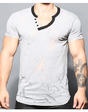 ANDREW CHRISTIAN ANDREW CHRISTIAN BLAST BURNOUT V-NECK TEE