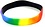 RAINBOW SILICONE RAINBOW & BLACK BRACELET