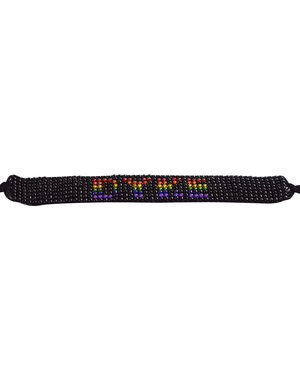 RAINBOW RAINBOW BEAD DYKE BRACELET