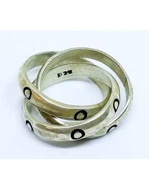 MB JEWELRY INTERLOCKING 3-BAND RING