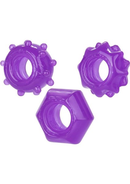 CalExotics REVERSABLE RING SET PURPLE
