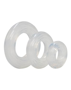 CalExotics PREMIUM SILICONE RING SET CLEAR