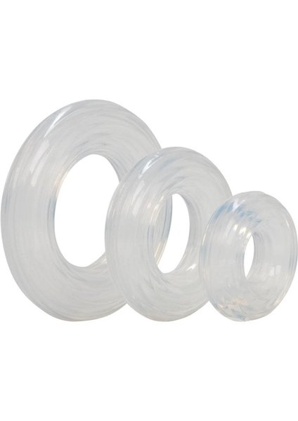 CalExotics PREMIUM SILICONE RING SET CLEAR