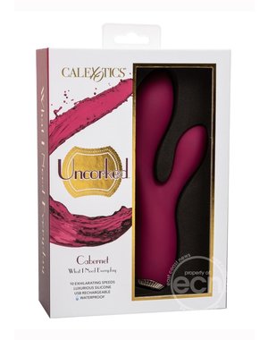 CalExotics UNCORKED CABERNET SILICONE RECHARGEABLE RABBIT VIBRATOR