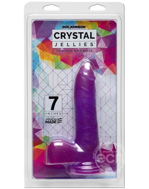 Doc Johnson CRYSTAL JELLIES THIN COCK 7"