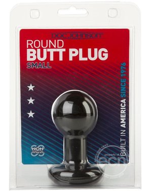 Doc Johnson ROUND BUTT PLUG SMALL BLACK
