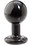 Doc Johnson ROUND BUTT PLUG MEDIUM BLACK