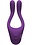 Doc Johnson Tryst V2 Bendable With Remote Control Vibrating Silicone Massager  Purple
