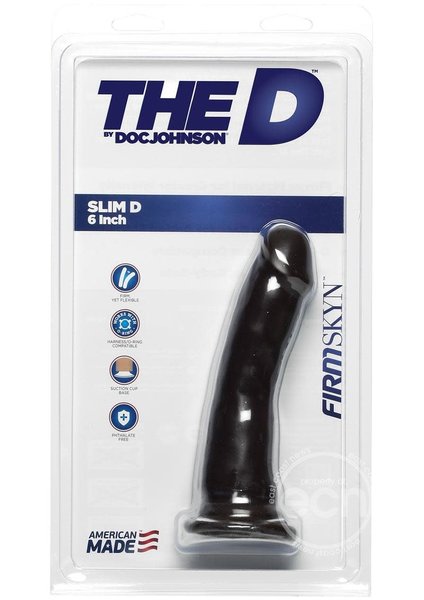 Doc Johnson The D Slim D Firmskyn 6.5" Non Vibrating Dildo