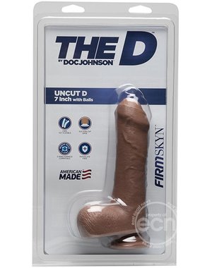 Doc Johnson THE D UNCUT D W/ BALLS 7" TAN