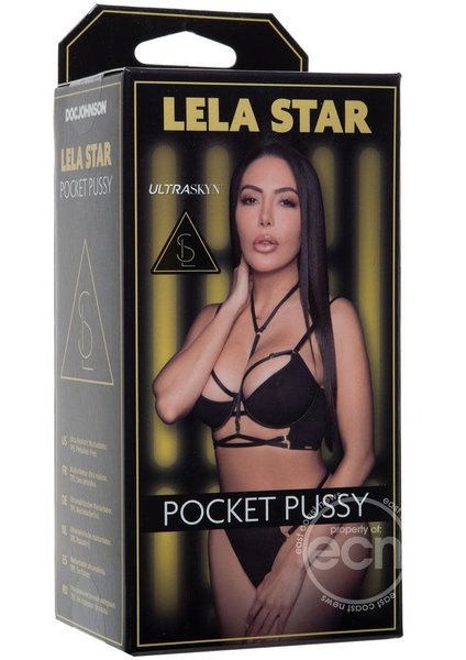 Doc Johnson Lela Star Pocket Pussy UltraSkyn Realistic Stroker Vanilla 5.75 Inches