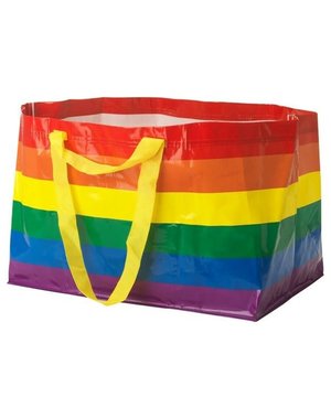 IKEA REUSABLE RAINBOW SHOPPING BAG LARGE