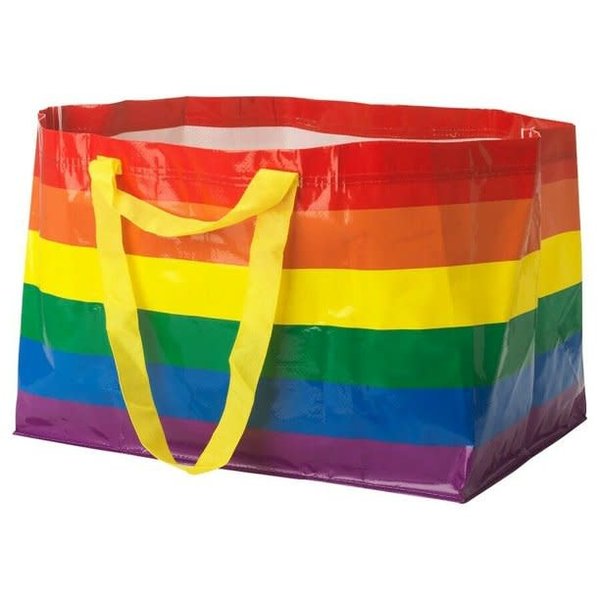 IKEA REUSABLE RAINBOW SHOPPING BAG LARGE