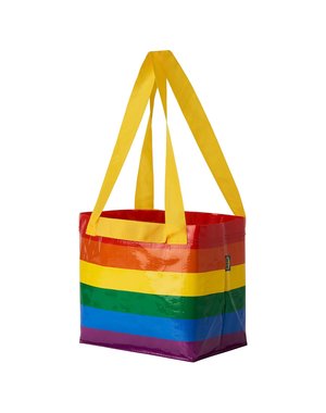 IKEA REUSABLE RAINBOW SHOPPING BAG SMALL