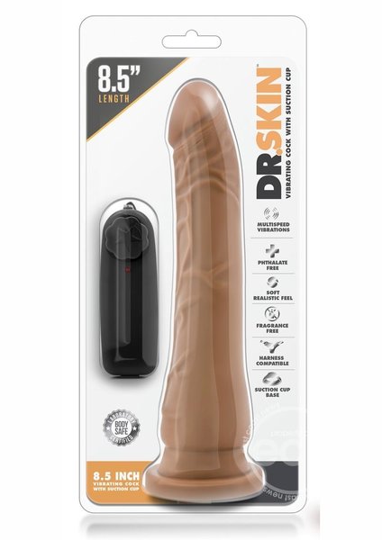 DR SKIN DR SKIN VIBRATING COCK WITH SUCTION CUP 8.5"