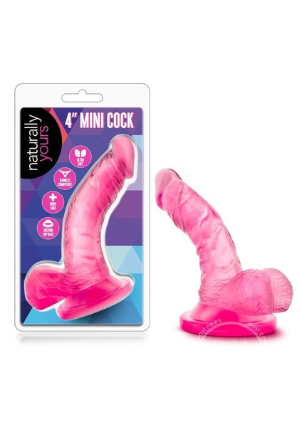 BLUSH NOVELTIES NATURALLY YOURS MINI DILDO W/ BALLS 4.75"