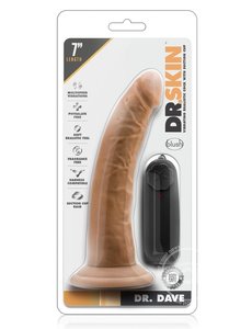 BLUSH NOVELTIES DR SKIN DR DAVE VIBE WITH SUCTION 7"