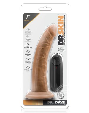 BLUSH NOVELTIES DR SKIN DR DAVE VIBE WITH SUCTION 7"