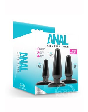 BLUSH NOVELTIES ANAL ADVENTURES BASIC PLUG KIT