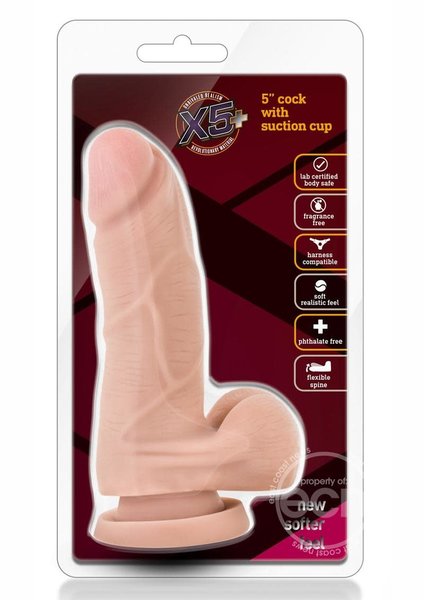 BLUSH NOVELTIES X5 Plus Cock W/suction Cup 5