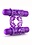 BLUSH NOVELTIES Play With Me Double Play Dual Vibrating Cock Ring - Purple
