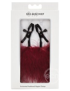 SPORTSHEETS SEX & MISHCIEF ENCHANTED FEATHER NIPPLE CLAMPS