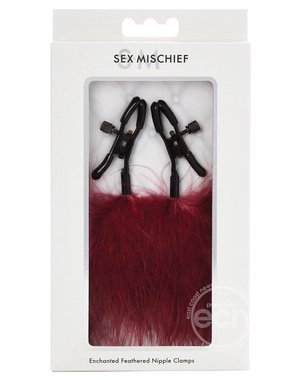 SPORTSHEETS SEX & MISHCIEF ENCHANTED FEATHER NIPPLE CLAMPS