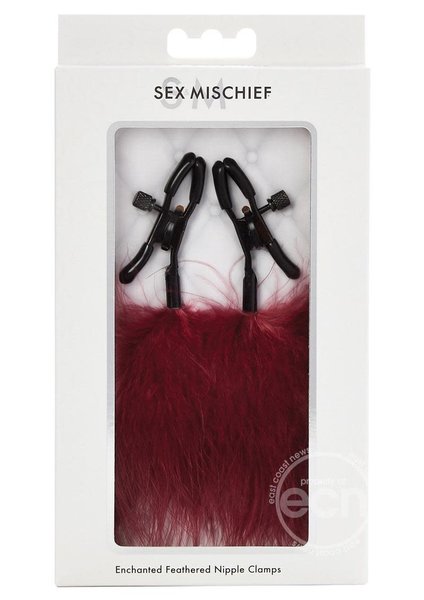 SPORTSHEETS SEX & MISHCIEF ENCHANTED FEATHER NIPPLE CLAMPS