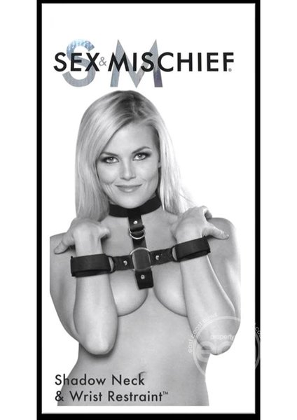 SPORTSHEETS Sex And Mischief Shadow Neck And Wrist Restraint Black