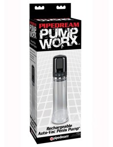 PIPEDREAM PRODUCTS PUMP WORX RECHARGEABLE 3 SPEED AUTO VAC PENIS PUMP