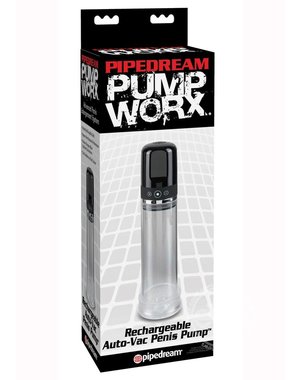 PIPEDREAM PRODUCTS PUMP WORX RECHARGEABLE 3 SPEED AUTO VAC PENIS PUMP