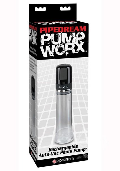PIPEDREAM PRODUCTS PUMP WORX RECHARGEABLE 3 SPEED AUTO VAC PENIS PUMP