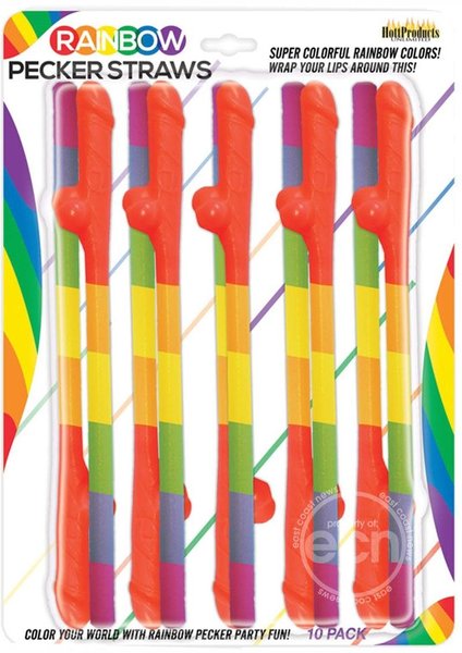 PIPEDREAM PRODUCTS RAINBOW PECKER STRAWS