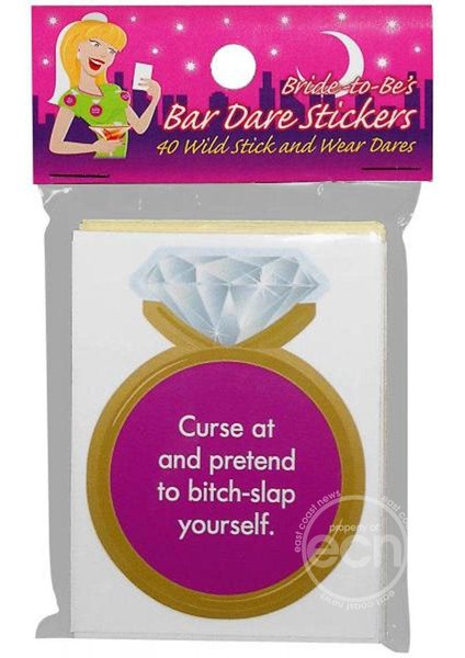 PIPEDREAM PRODUCTS BRIDE TO BE BAR DARE STICKERS  - 50% OFF