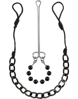 PIPEDREAM PRODUCTS FETISH FANTASY NIPPLE & CLIT JEWELRY BLACK