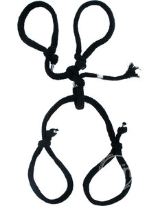 PIPEDREAM PRODUCTS FETISH FANTASY SILK ROPE HOG TIE