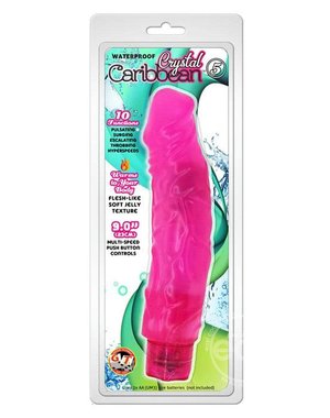 GOLDEN TRIANGLE CRYSTAL CARIBBEAN #5 9" W/P, PINK