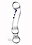 GLAS GLAS CURVED G-SPOT TEXTURED GLASS DILDO 6"