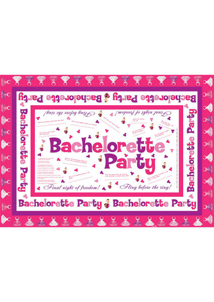 Hott Products BACHELORETTE PARTY TABLECLOTH - 50%OFF