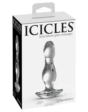 PIPEDREAM PRODUCTS ICICLES No 72 GLASS ANAL PLUG