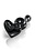 PIPEDREAM PRODUCTS Icicles No 74 Heart Shaped Glass Plug Black 3.1 Inch