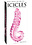 PIPEDREAM PRODUCTS ICICLES No24 TEXTURED GLASS DILDO 6inch PINK