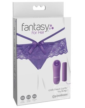 PIPEDREAM PRODUCTS FANTASY FOR HER THRILL HER CRTOCHLESS PANTY