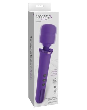 PIPEDREAM PRODUCTS Fantasy For Her Rechargeable Power Wand Multispeed Silicone Purple